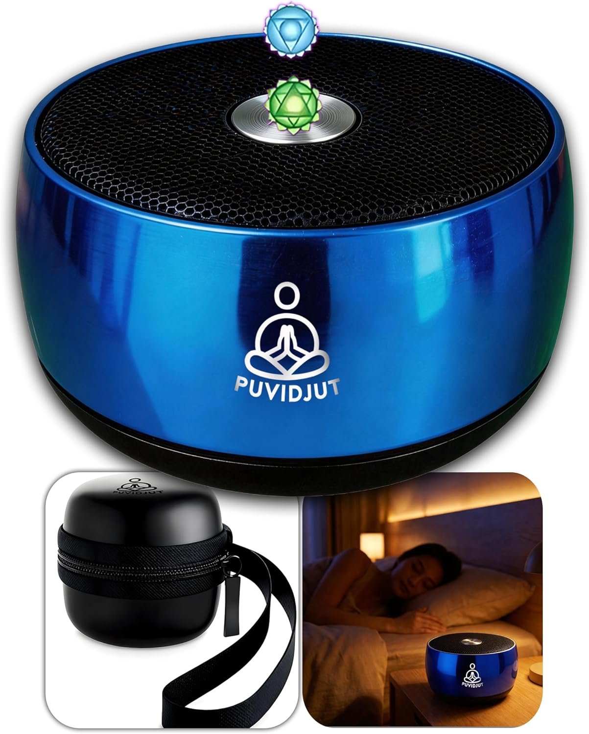 PUVIDJUT M3 Portable Solfeggio Sleep Sound Machine Budget Friendly Travel Size