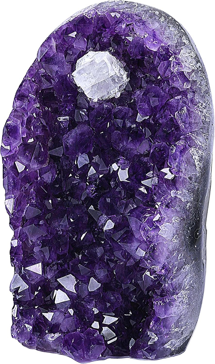 Amethyst crystal geode healing stone third eye chakra intuition