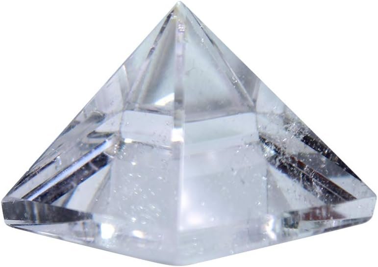 Clear quartz crystal pyramid crown chakra higher consciousness