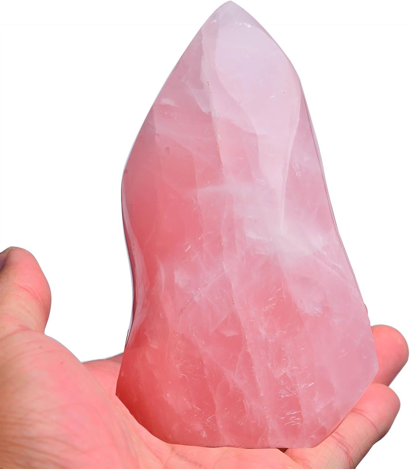 Rose quartz crystal stone unconditional love heart chakra healing