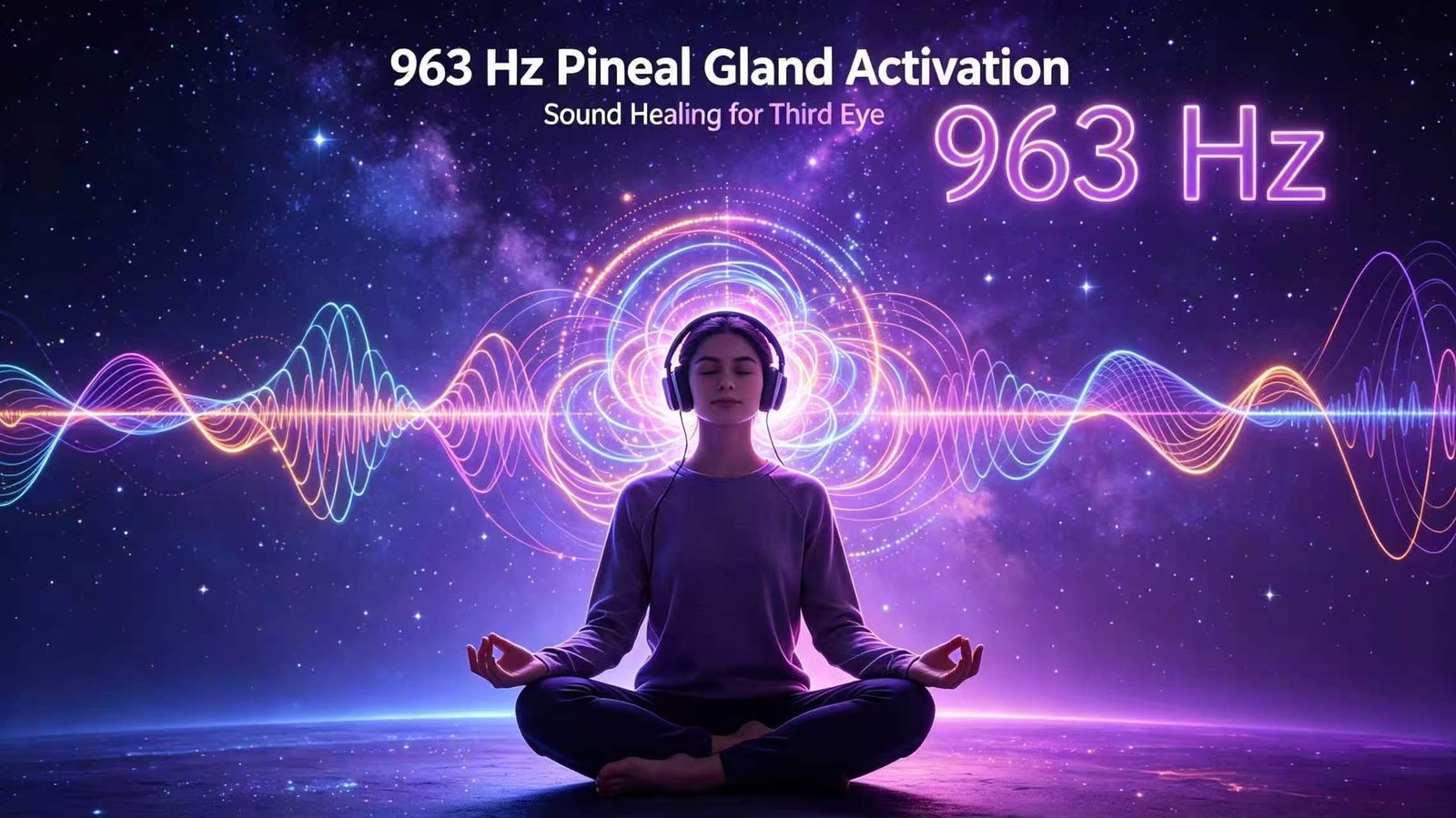 963 Hz pineal gland activation frequency sound healing for third eye awakening