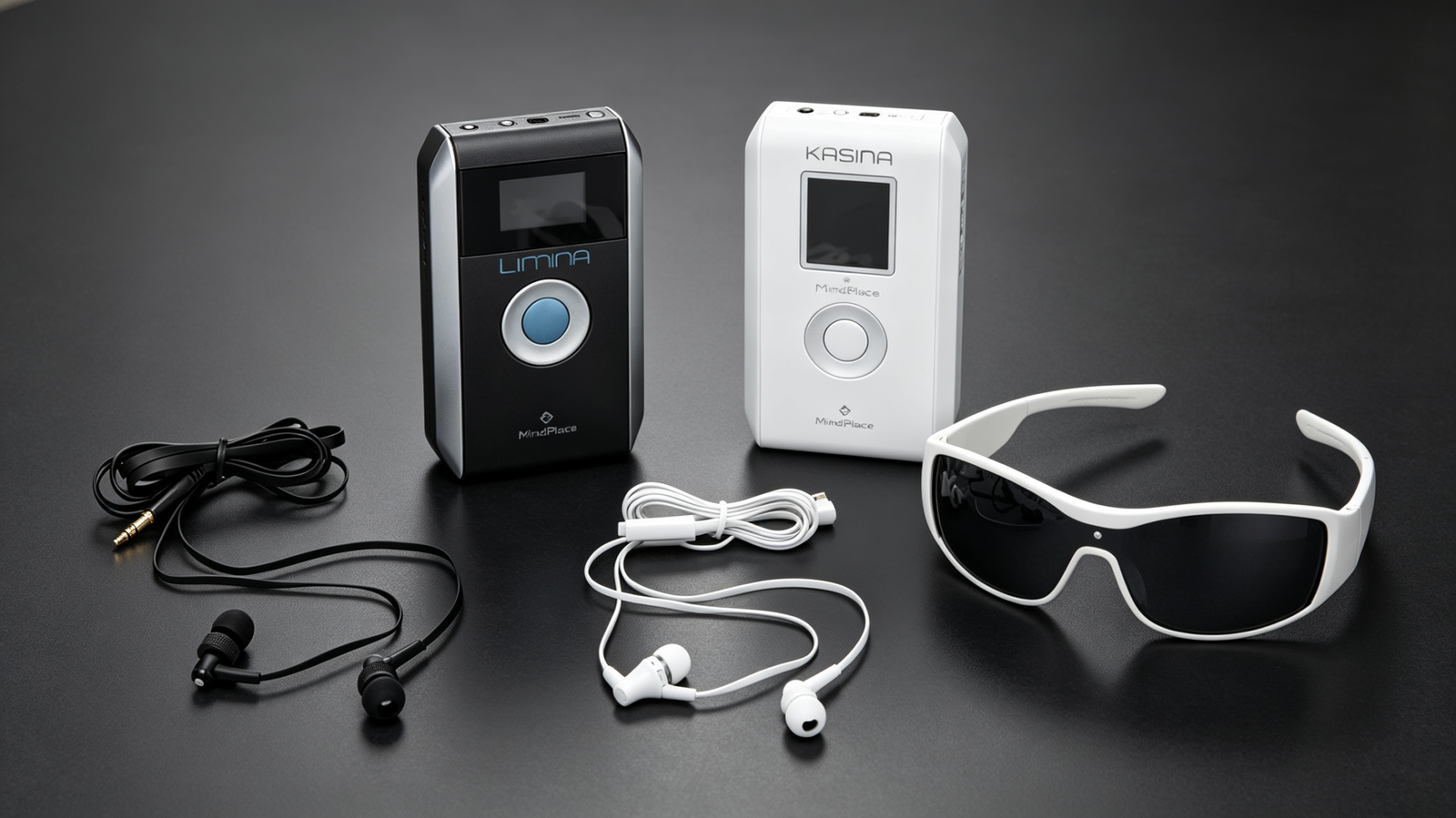Side-by-side hardware comparison of MindPlace Limina vs Kasina AVS mind machine devices