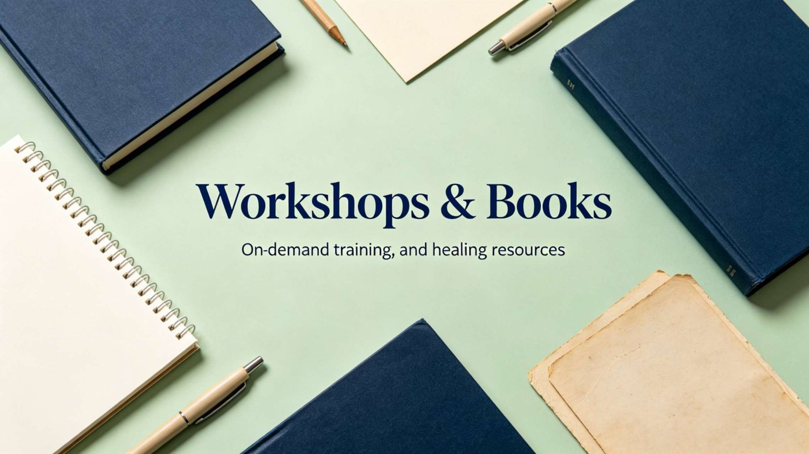 Workshops, pre-trainings, and books for trauma-informed healing practice