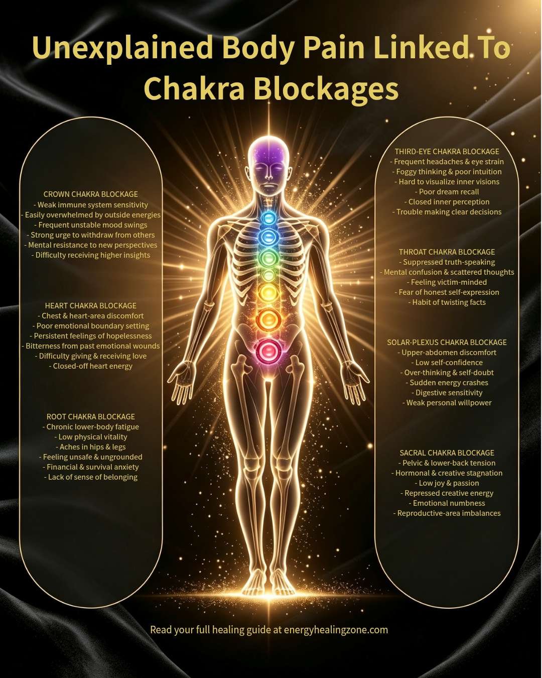 Unexplained Body Pain Linked To Chakra Blockages Chakra Heal