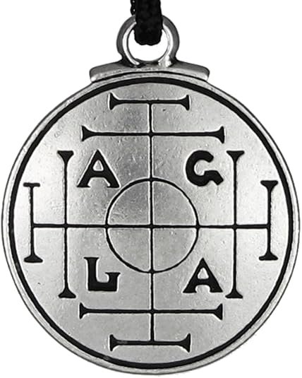 Medieval Money Talisman ALGA Amulet for Prosperity Pendant Necklace