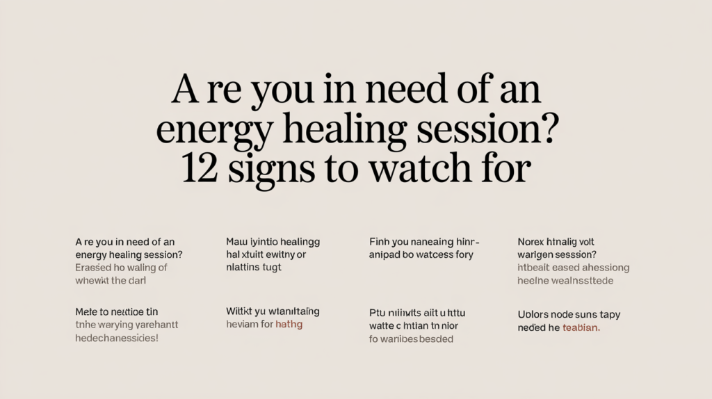 Are You in Need of an Energy Healing Session? 12 Signs to Watch For a pinterest image with the text a re you 0xe6vapaReKoOI8sYO9XOg k 3MkQuYTJuKf7htrHNMRA
