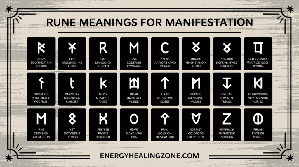 Rune Meanings for Manifestation: Harnessing 24 Ancient Wisdom to Achieve Your Desires Rune Meanings for Manifestation