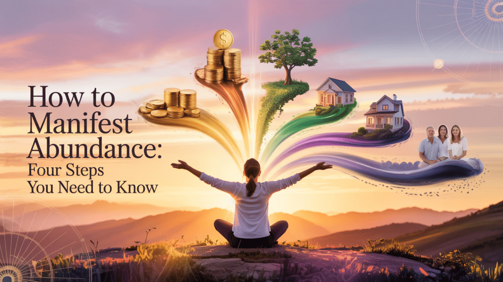 How To Manifest Abundance:Four Step Your Need To Know a serene ethereal image showing a person 5UdaPA9 RYyR8M weOSWGA dcGc2N2eSqmrUES5OU1Hgw
