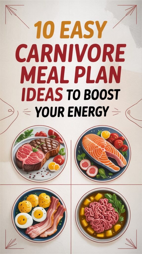 10 Easy Carnivore Meal Plan Ideas to Boost Your Energy carnivore meal plan