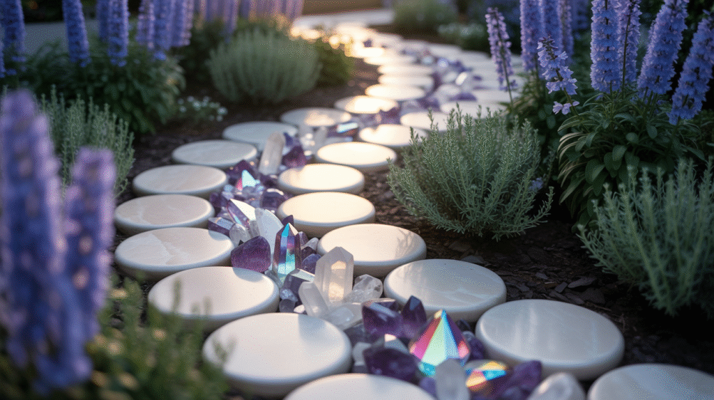 7 Enchanted Garden Pathways to Guide Your Spirit Crystal-Embedded Pathway