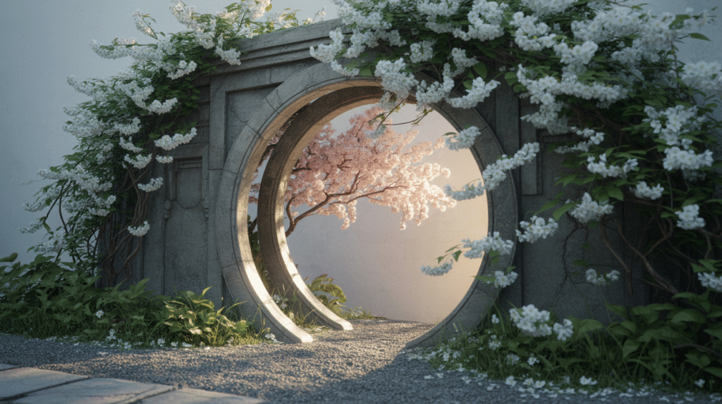 7 Enchanted Garden Pathways to Guide Your Spirit . Moon Gate Archway