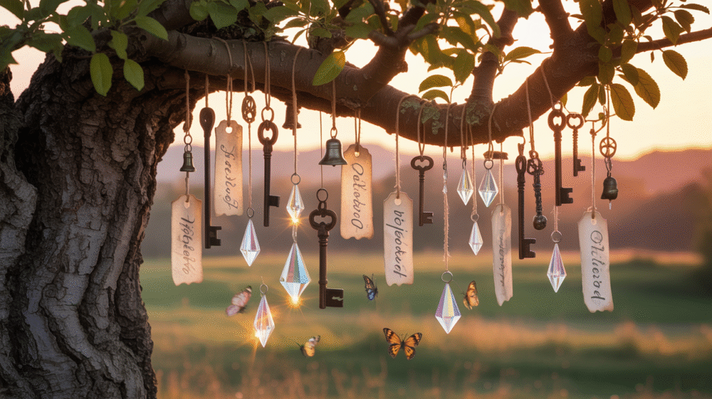 7 Enchanted Backyard Transformations to Awaken Your Spiritual Sanctuary Hanging Charm Tree
