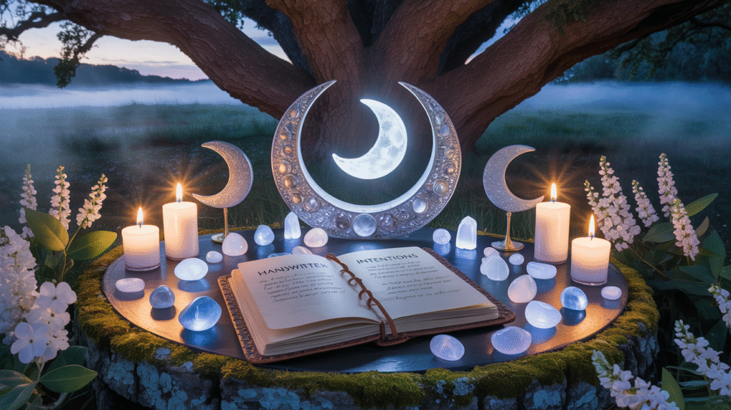 7 Enchanted Backyard Transformations to Awaken Your Spiritual Sanctuary Moon Altar Beneath the Trees