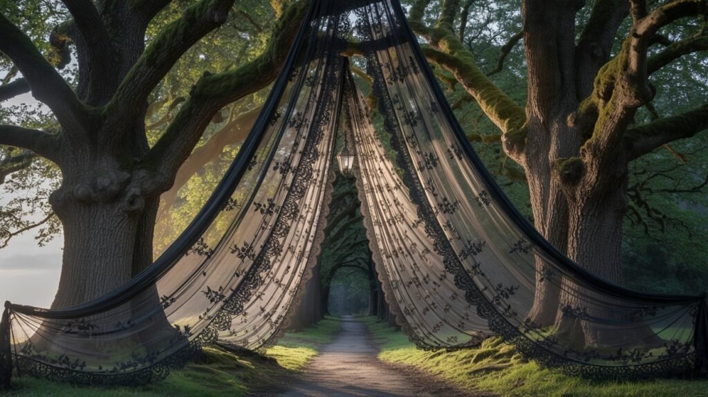 10 Enchanting Witchy Backyard Ideas to Create a Magical Outdoor Sanctuary Mystical Outdoor Curtains