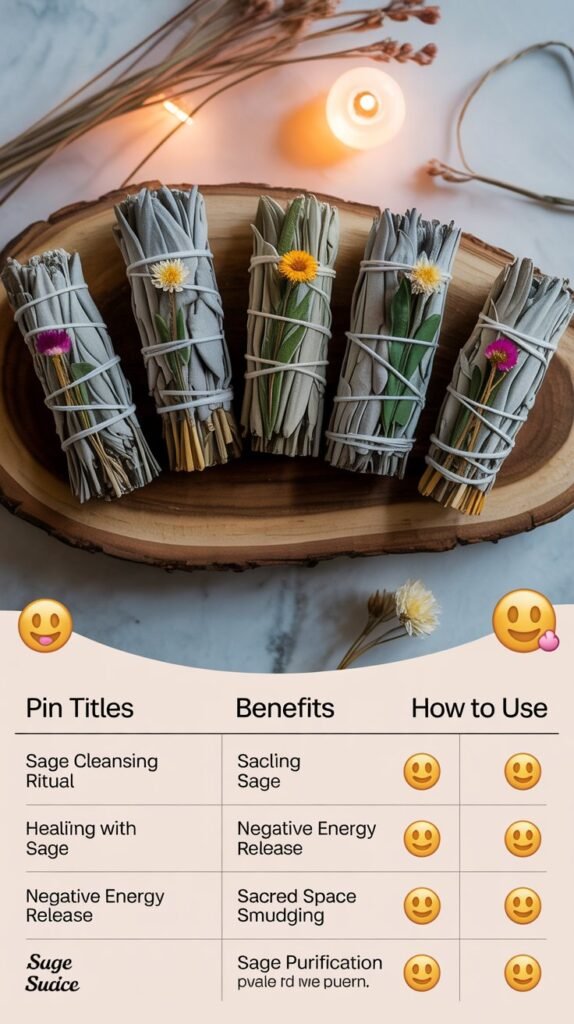 sage sticks for smudging
