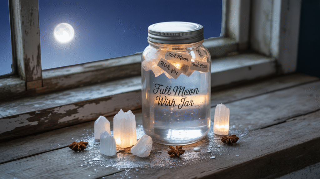 7 DIY Spirit Jars to Bring Positive Vibes Home Full Moon Wish Jar