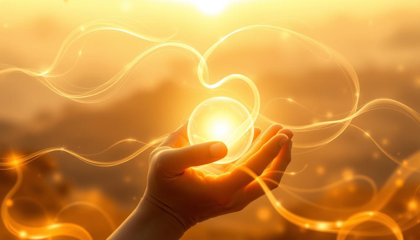 Quantum energy field connecting two people across distance