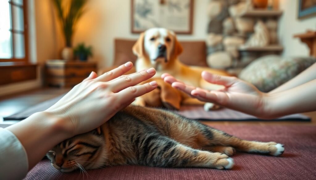 pet reiki hand positions