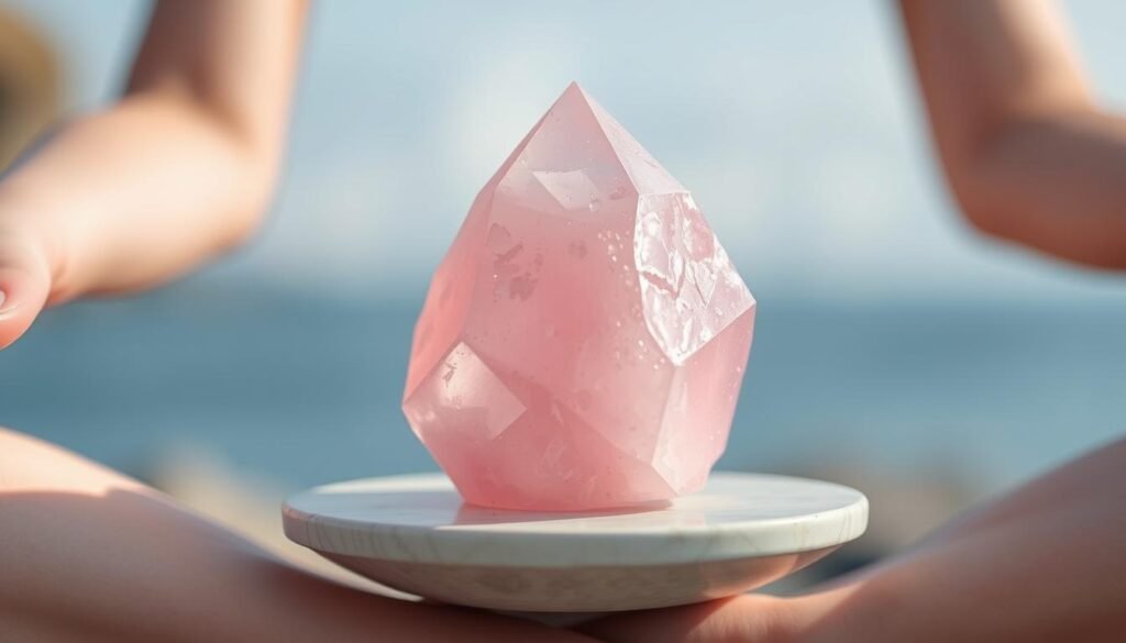 rose quartz for heart chakra